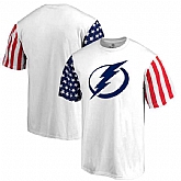 Men's Tampa Bay Lightning Fanatics Branded Stars & Stripes T-Shirt White FengYun,baseball caps,new era cap wholesale,wholesale hats